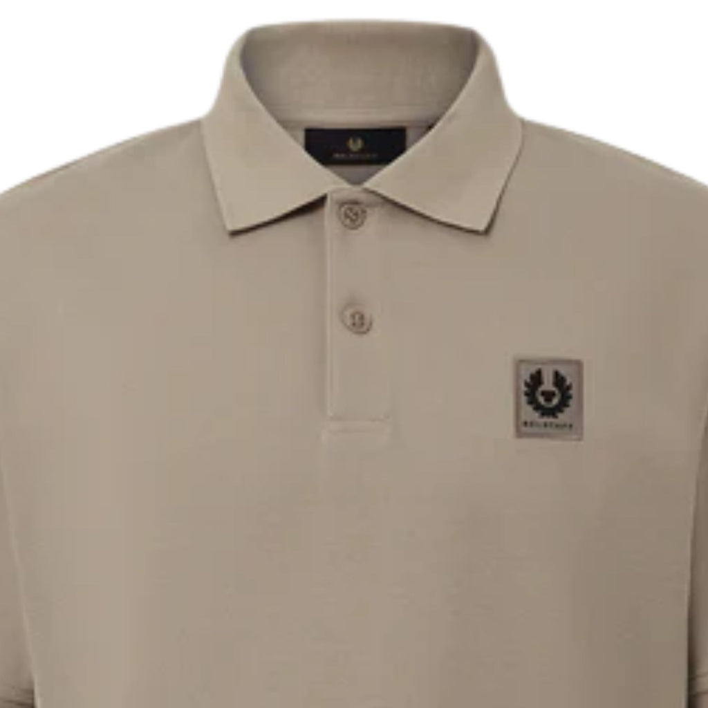 Belstaff Logo Polo Shirt - Dark Sand