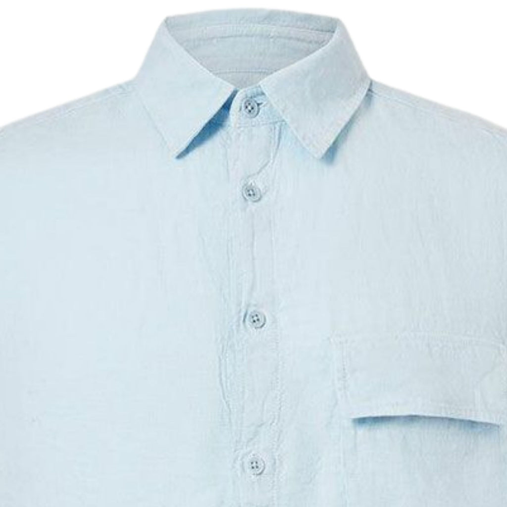 Belstaff Scale Short Sleeve Shirt - Sky Blue