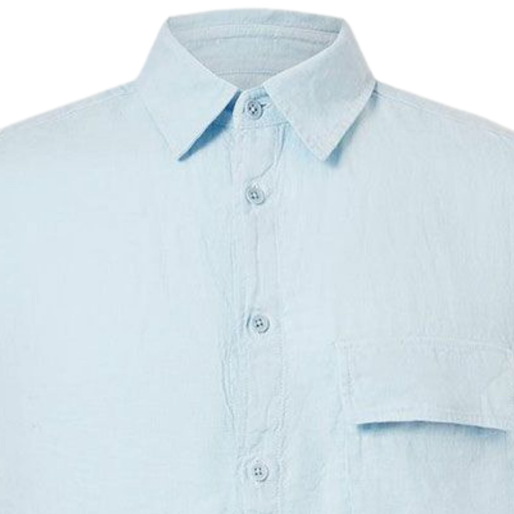 Belstaff Scale Short Sleeve Shirt - Sky Blue