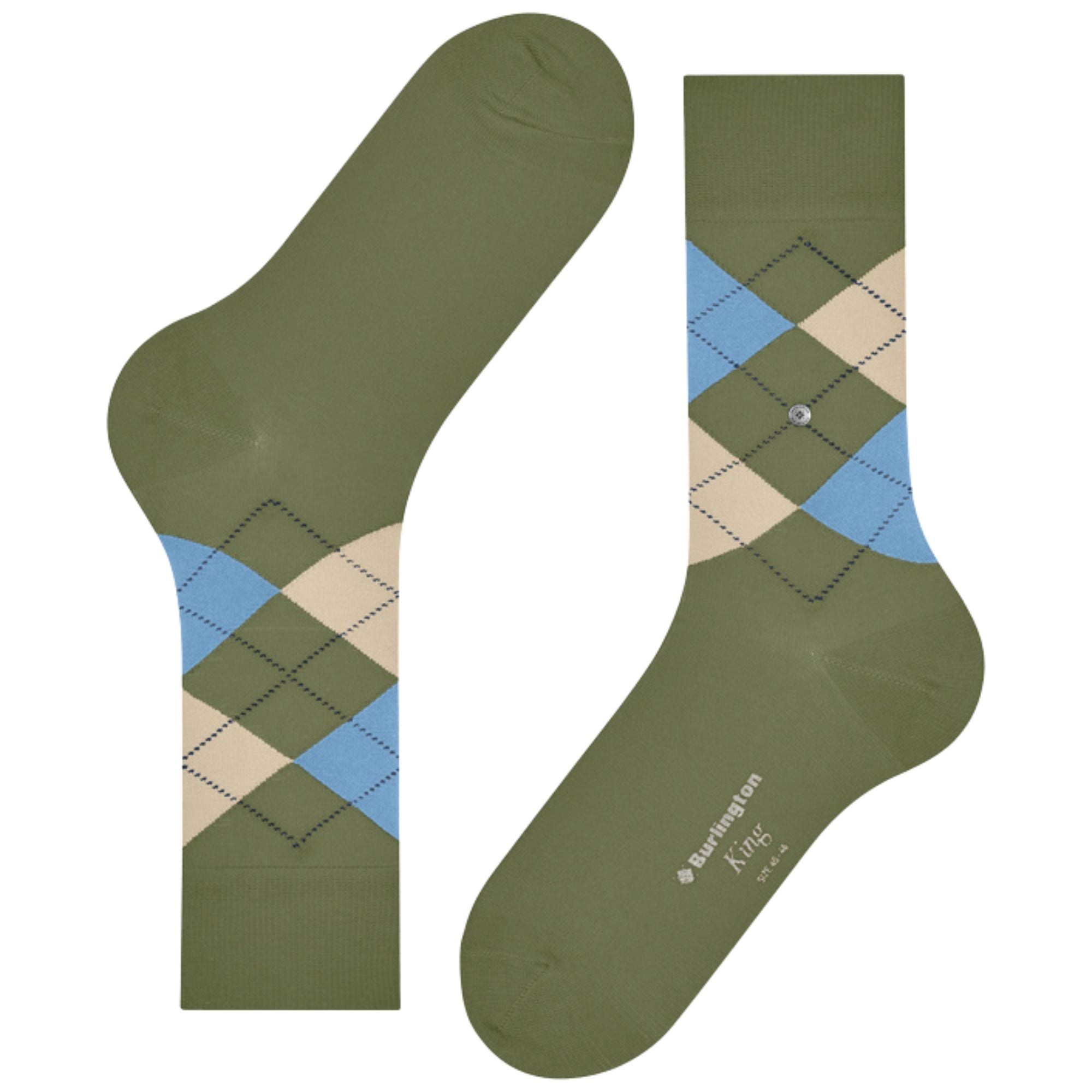 Burlington Socks King Socks - Green/Blue