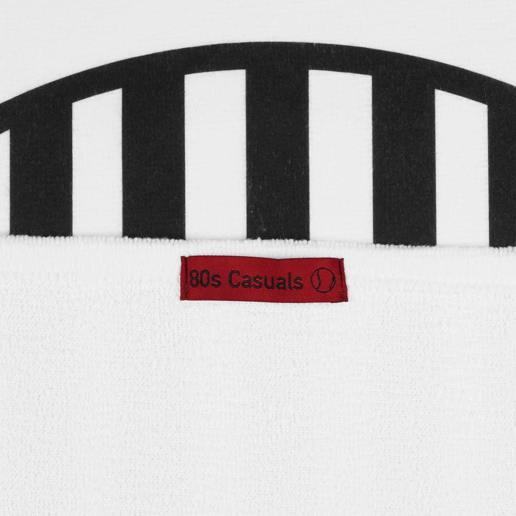 80's Casuals Miyake is a Genius' Large Beach Towel - White and Black