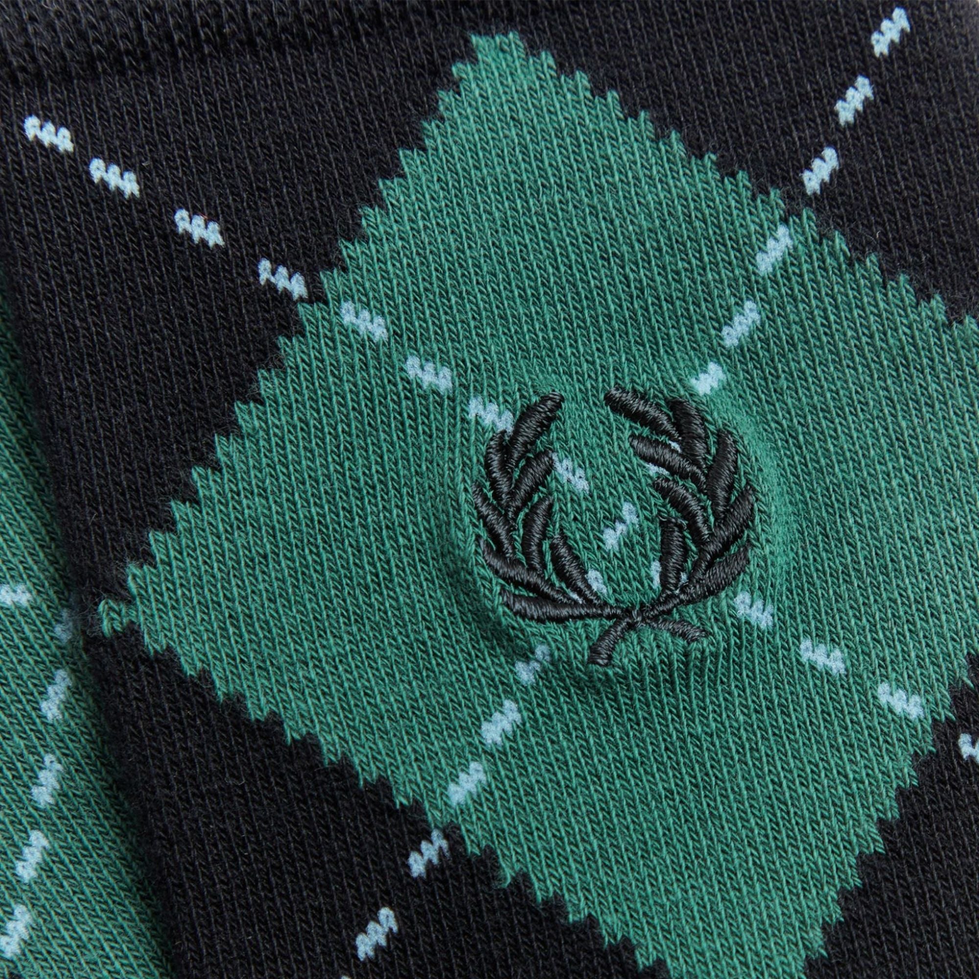 Fred Perry Argyle Jacquard Sock - Green