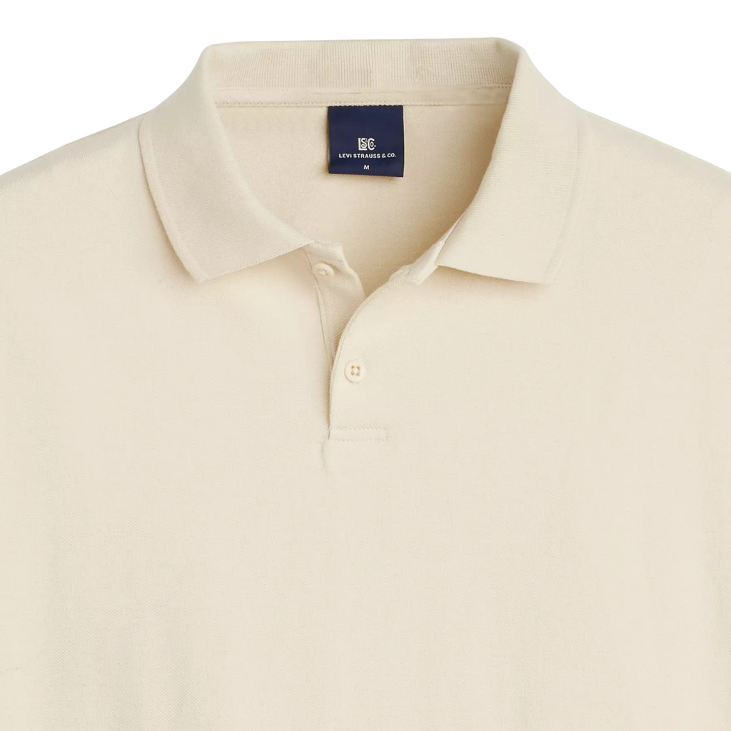 Levi's Blue Tab Polo Shirt - Ecru