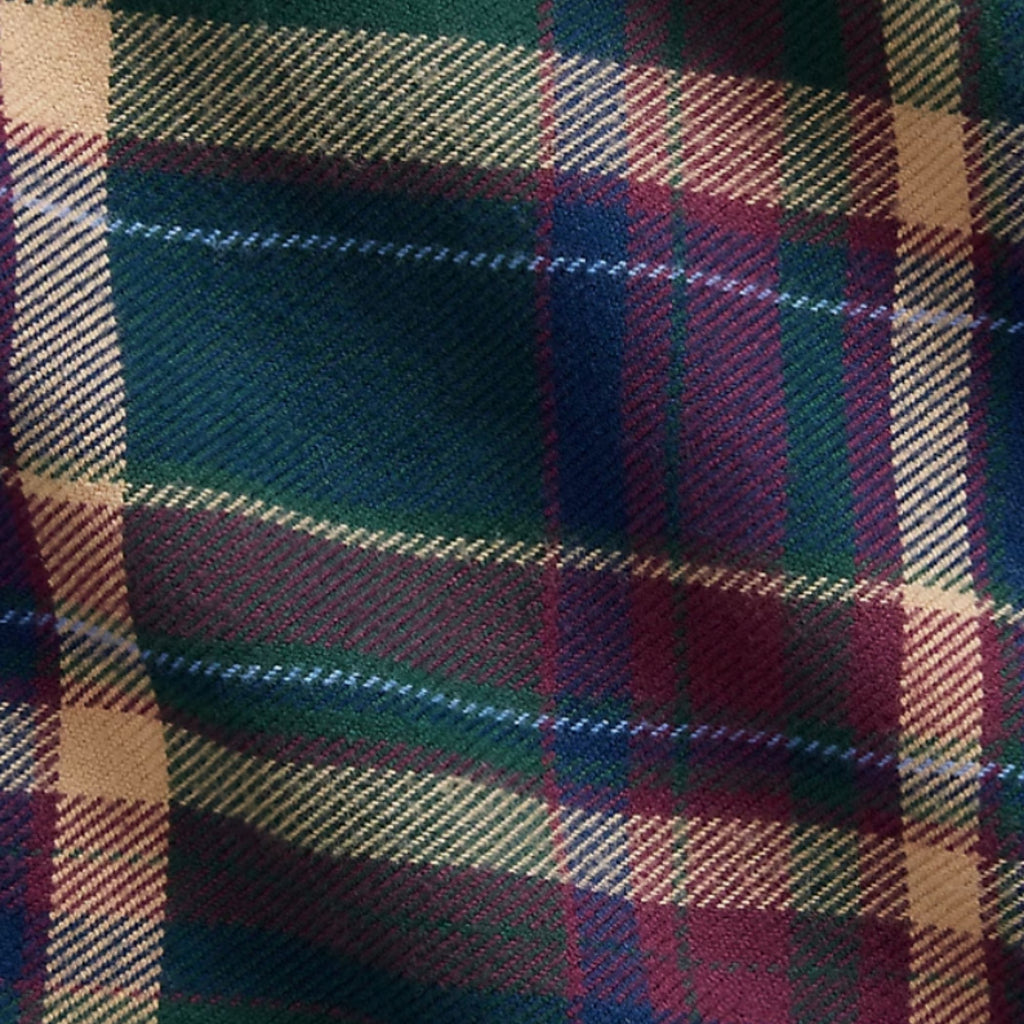 Polo Ralph Lauren Custom Fit Plaid Flannel Shirt - Forest Burgundy Multi