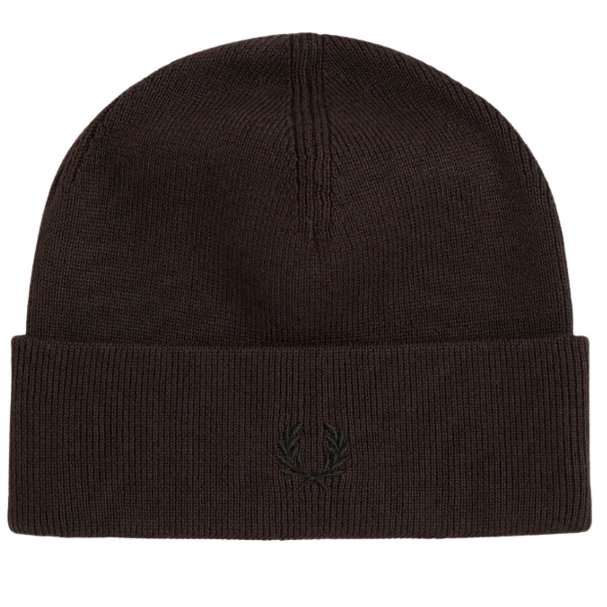 Fred Perry Classic Merino Wool Beanie - Rich Brown