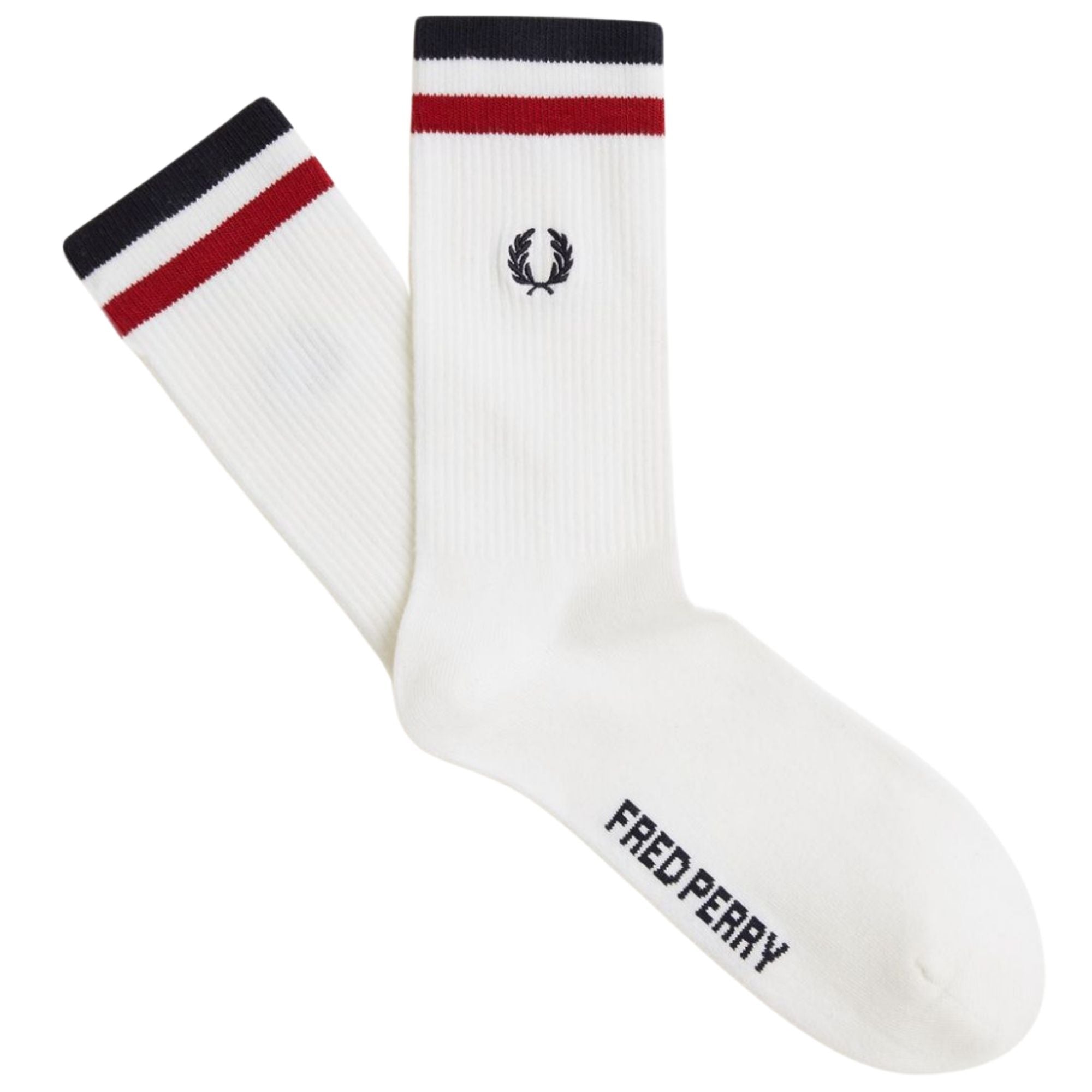 Fred Perry Tipped Sports Sock - Snow White