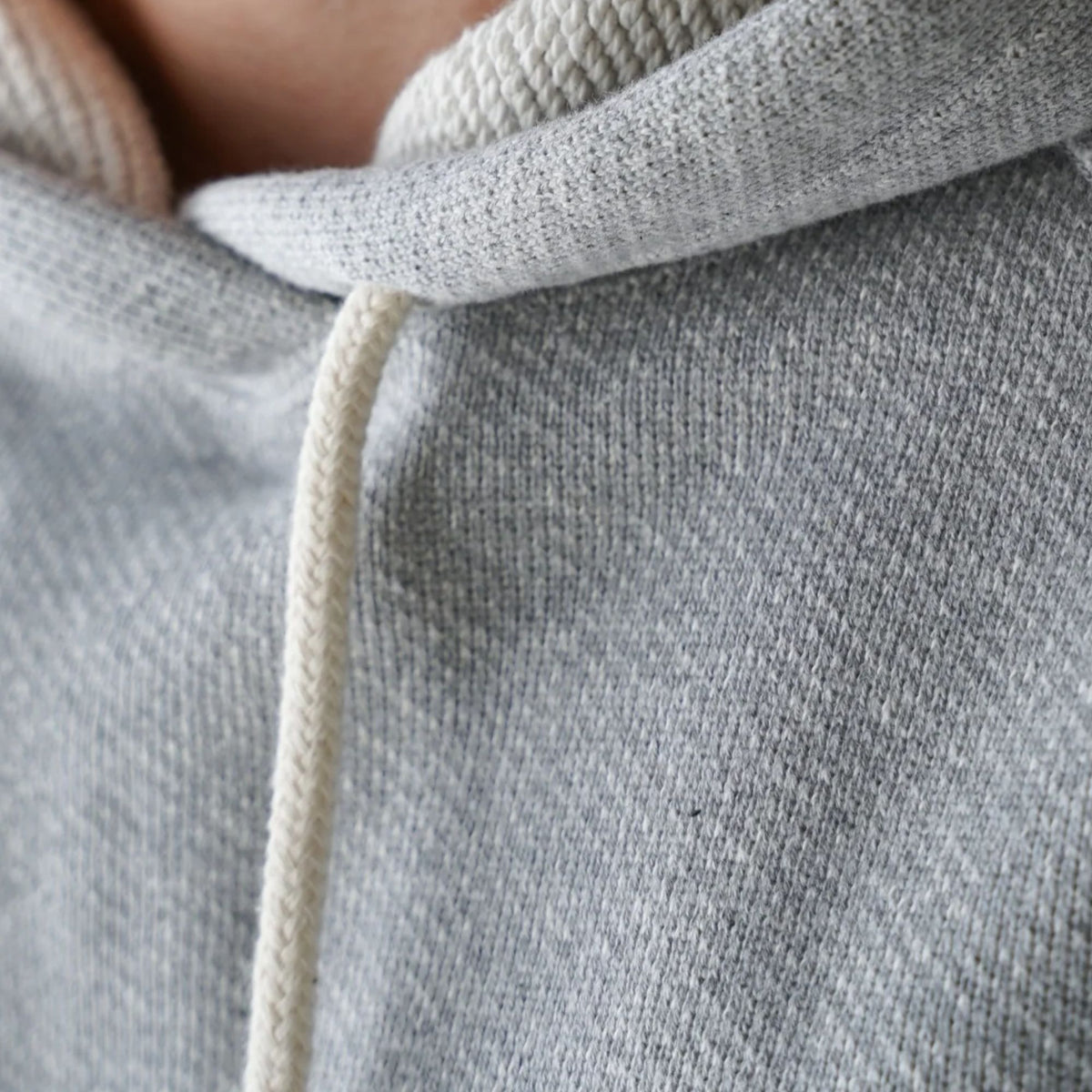 Wonder Looper Double Heavyweight French Terry Pullover Hoodie - Heather Grey
