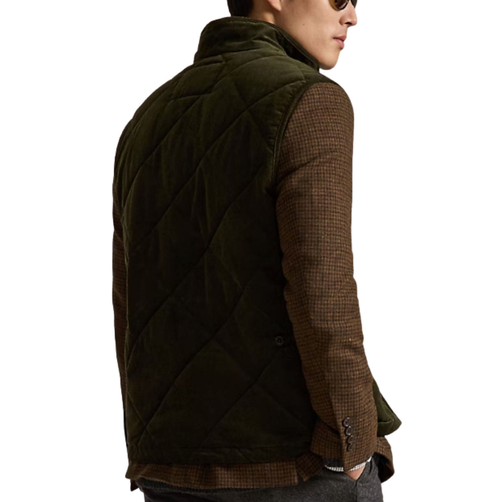 Polo Ralph Lauren Quilted Corduroy Gilet - Company Olive