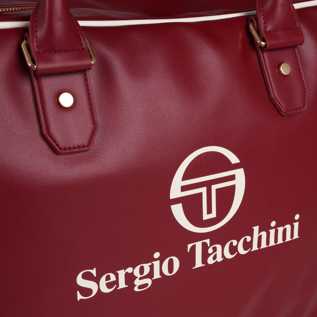 Sergio Tacchini x Stuarts x Stuarts Railton Holdall - Merlot/Buttercream
