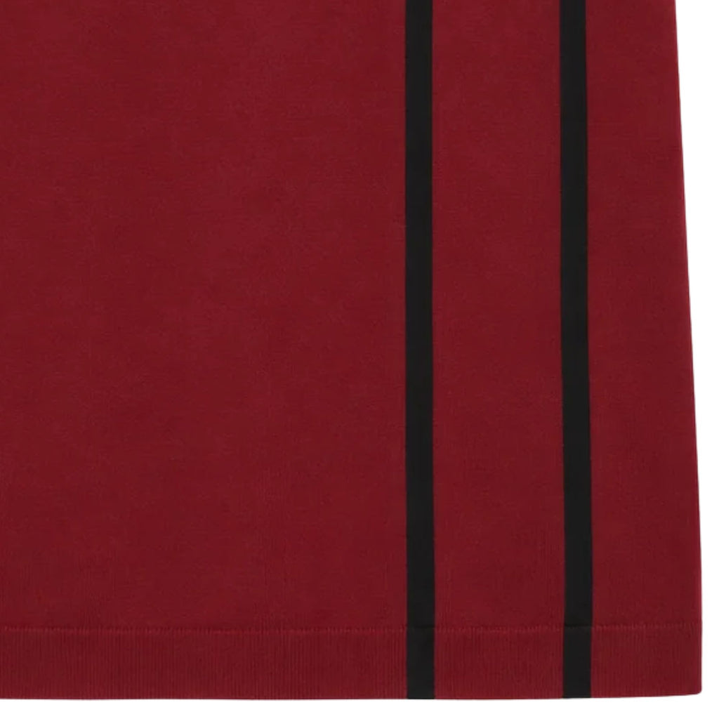 Gabicci Vintage Beckenham Short Sleeve Knit Polo - Claret