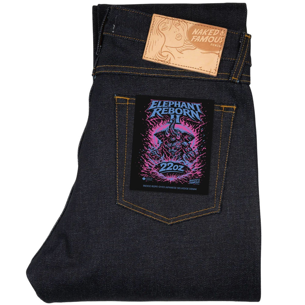 Naked and Famous Denim True Guy Elephant 2 Reborn - Indigo