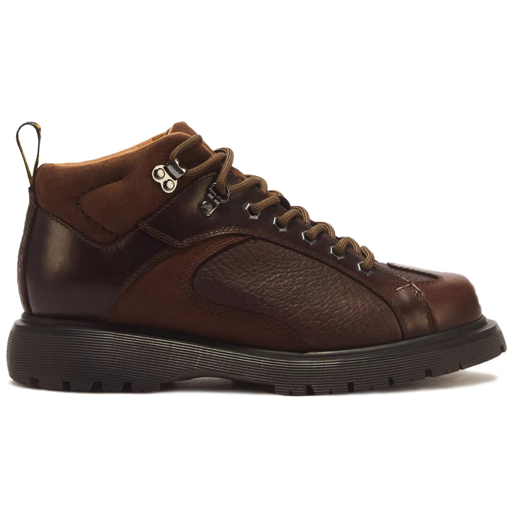 Dr. Martens Wayborne Mayhem Leather Lace Up Boots - Dark Brown
