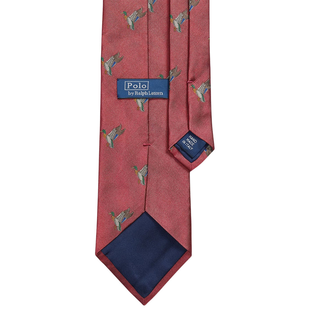 Polo Ralph Lauren Graduate Mallard-Patterned Silk Tie - Red