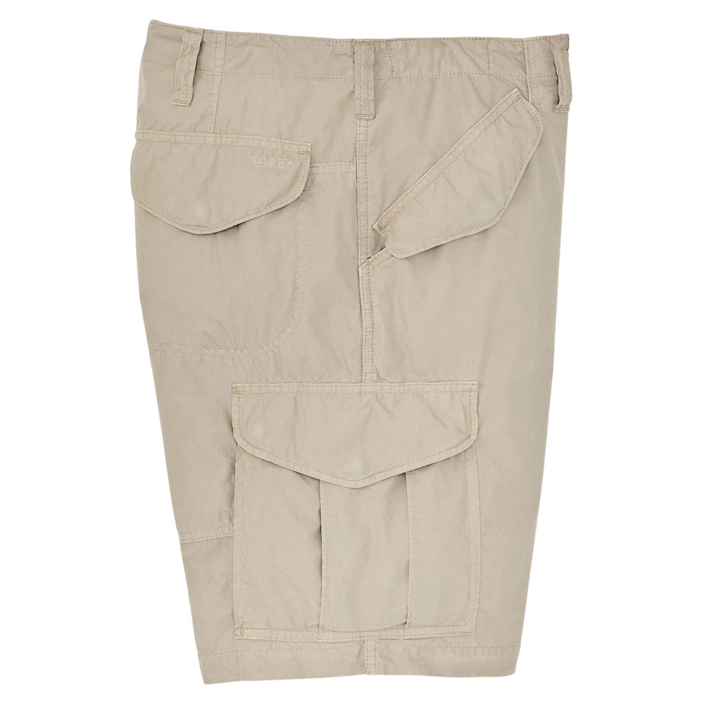 Tropical Poplin Cargo Shorts - Dried Sage