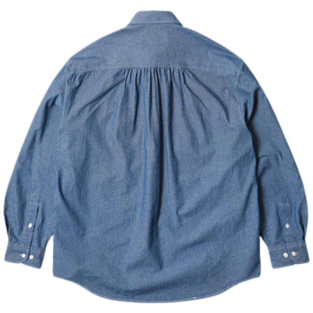 FrizmWORKS 1920s Chambray Work Shirt - Blue