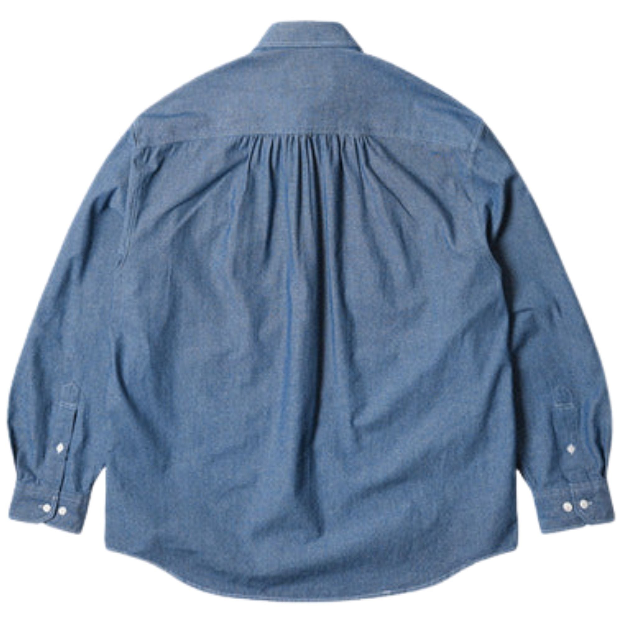 FrizmWORKS 1920s Chambray Work Shirt - Blue