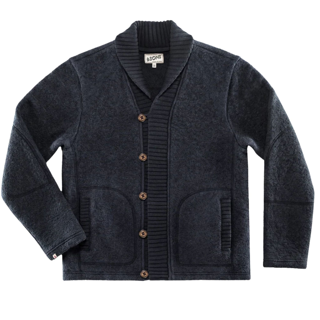 AndSons Torridon Shawl Collar Cardigan - Navy