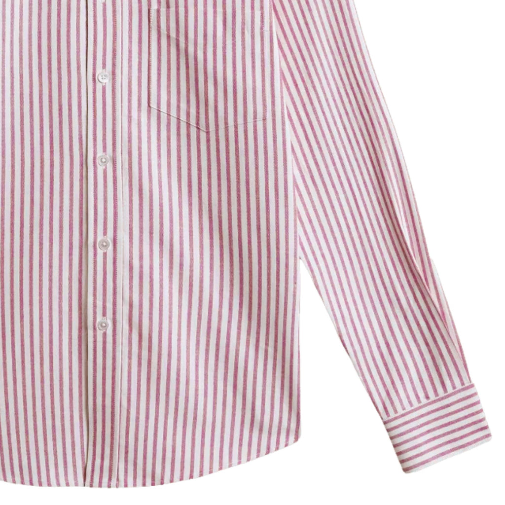 Portuguese Flannel Montebelo Stripe Shirt - Red