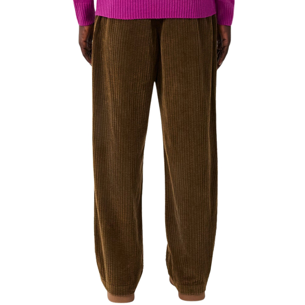 Lacoste Loose Fit Corduroy Pants - Coffee Brown