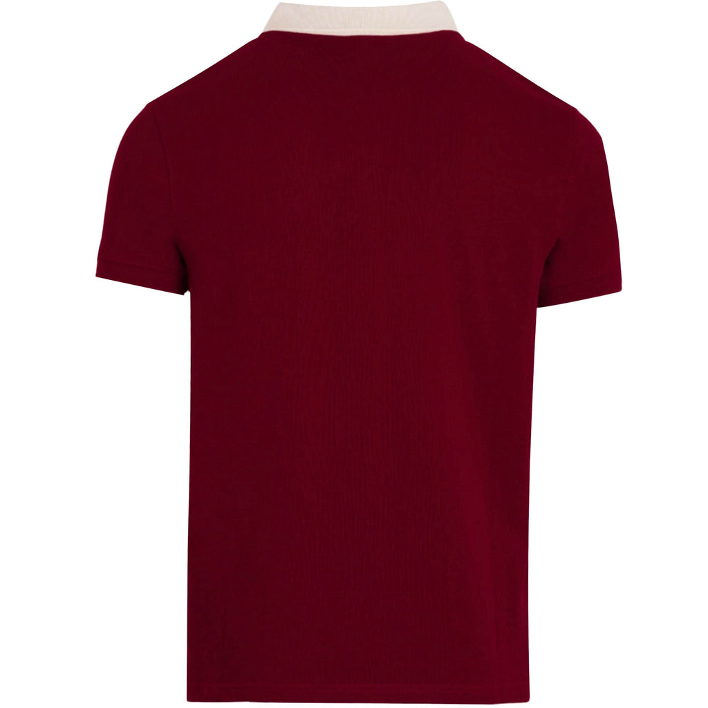 Sergio Tacchini x Stuarts Supermac Polo Shirt - Merlot/Buttercream