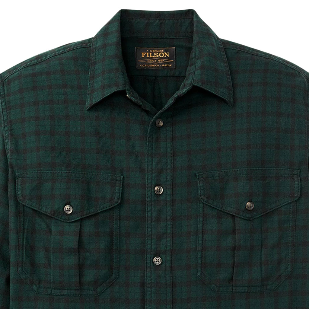 Filson Alaskan Guide Shirt - Pine/Black Plaid