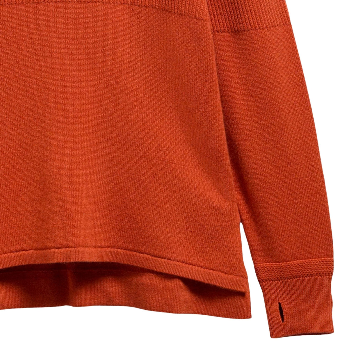 Barbour x Norbit Funnel Neck Jumper - Burnt Orange