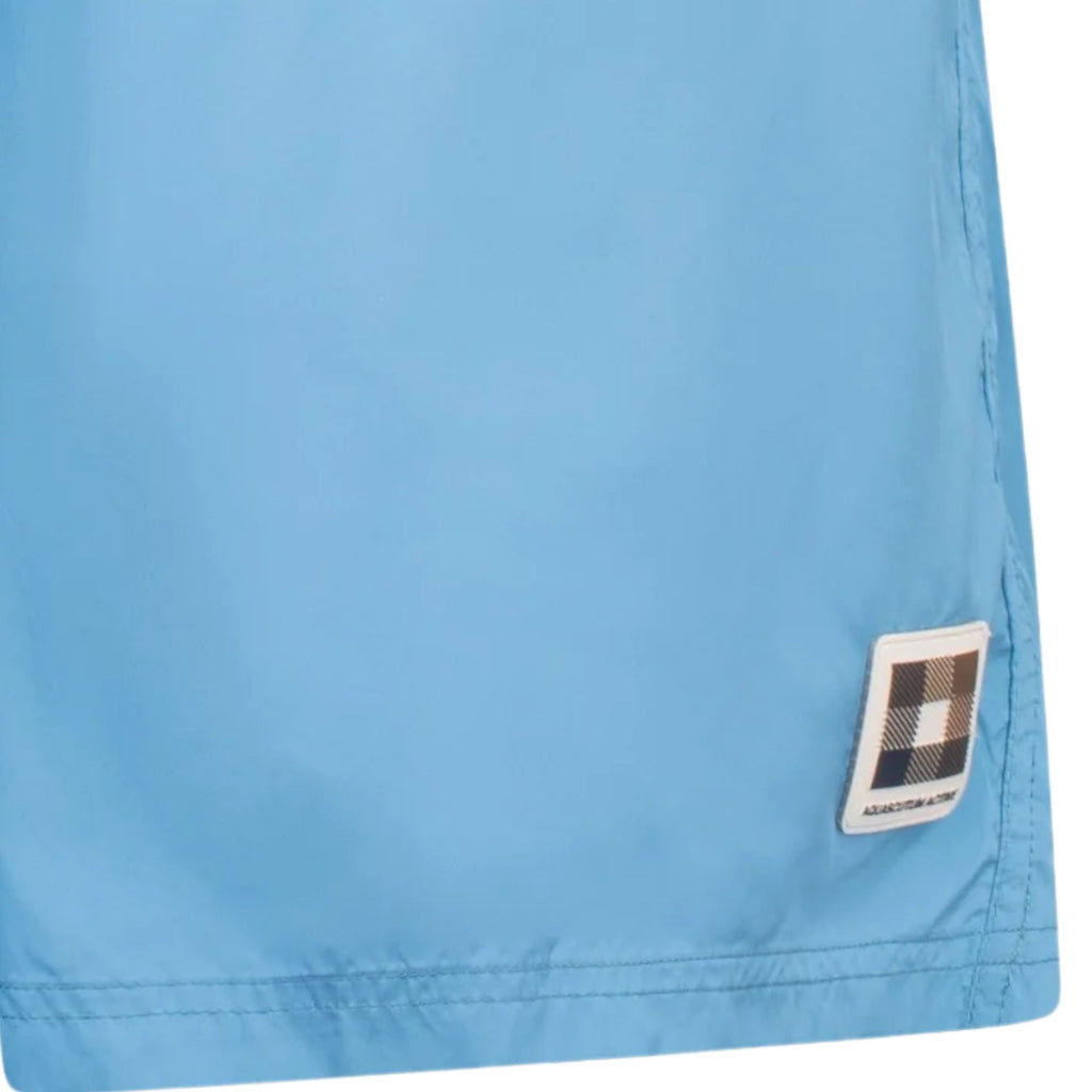 Aquascutum Club Check Pocket Beach Shorts - Avio Blue