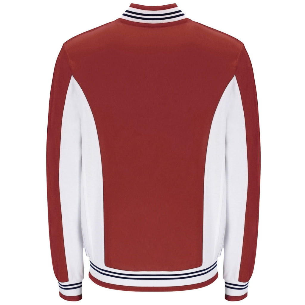 Fila Vintage Settanta Baseball Track Top - Garnet