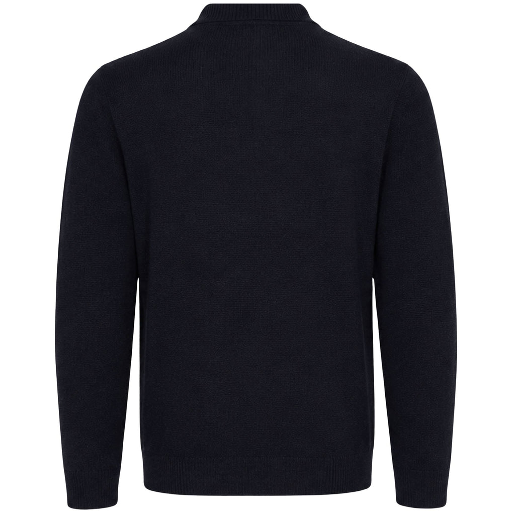 Stuarts London Mayfair Merino Polo - Midnight Blue SL004-MDB