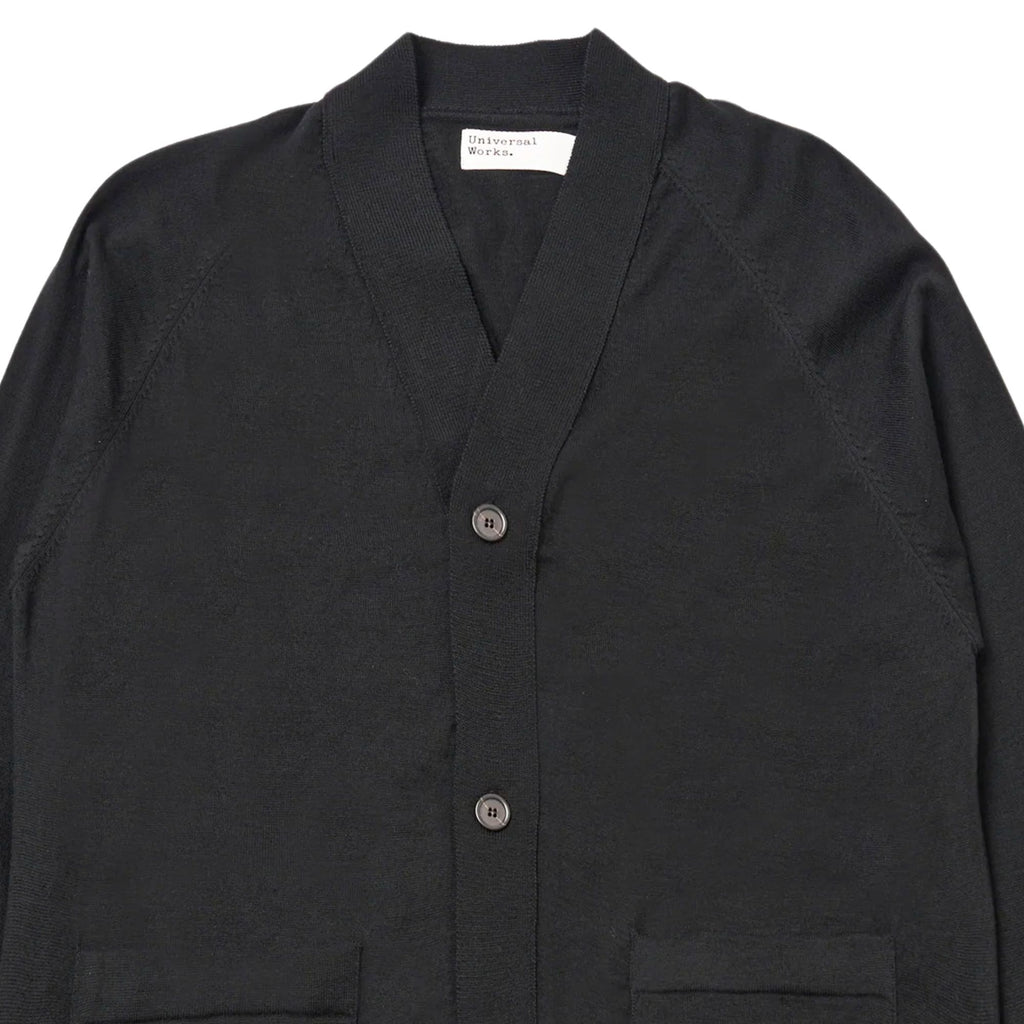 Universal Works Loose Cardigan II Merino - Charcoal