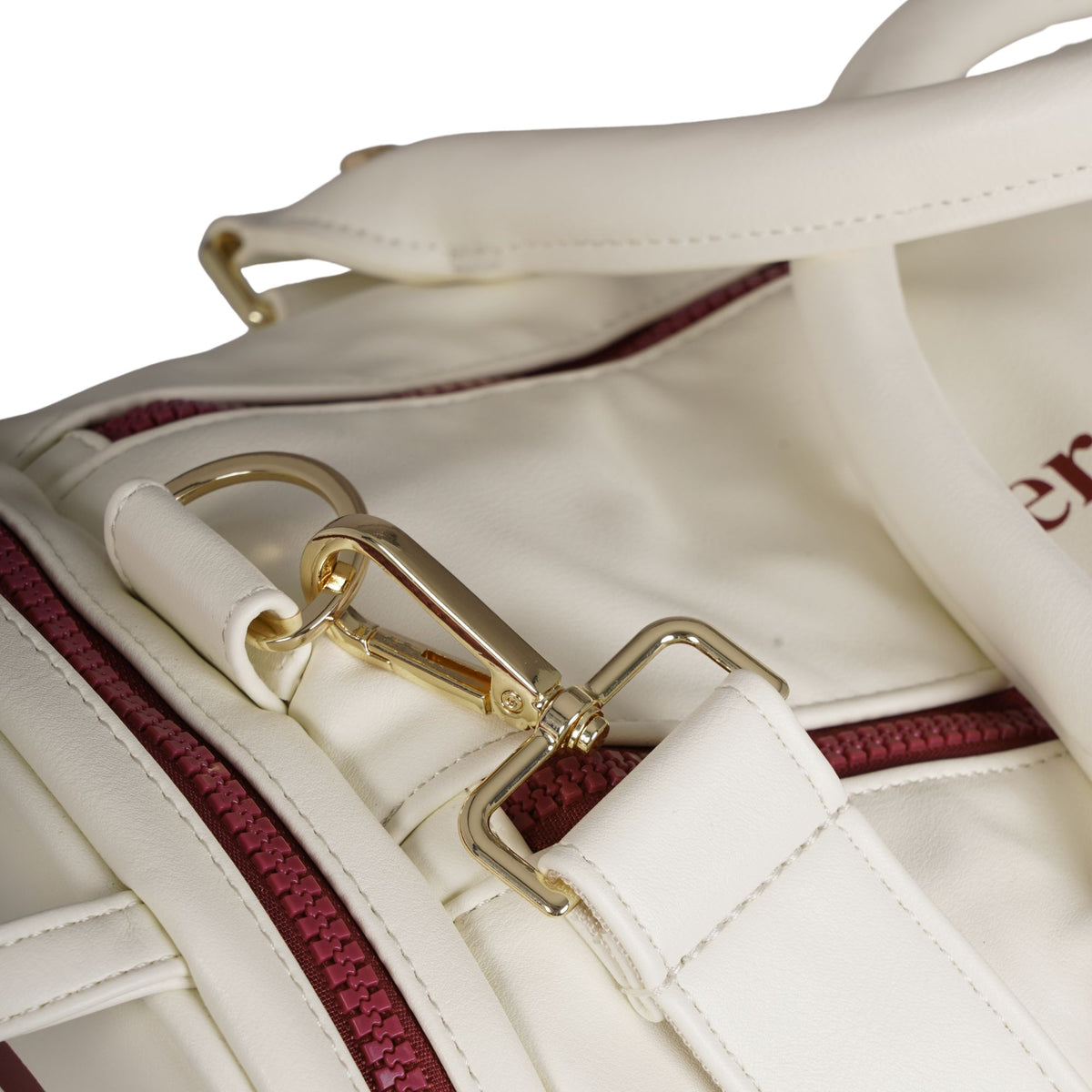 Sergio Tacchini x Stuarts x Stuarts Jorno Gym Holdall - Buttercream/Merlot