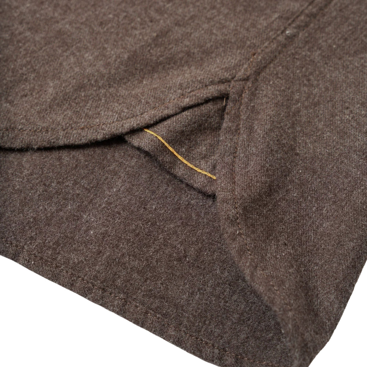 Universal Works Brushed Flannel Square Pocket Shirt - Brown