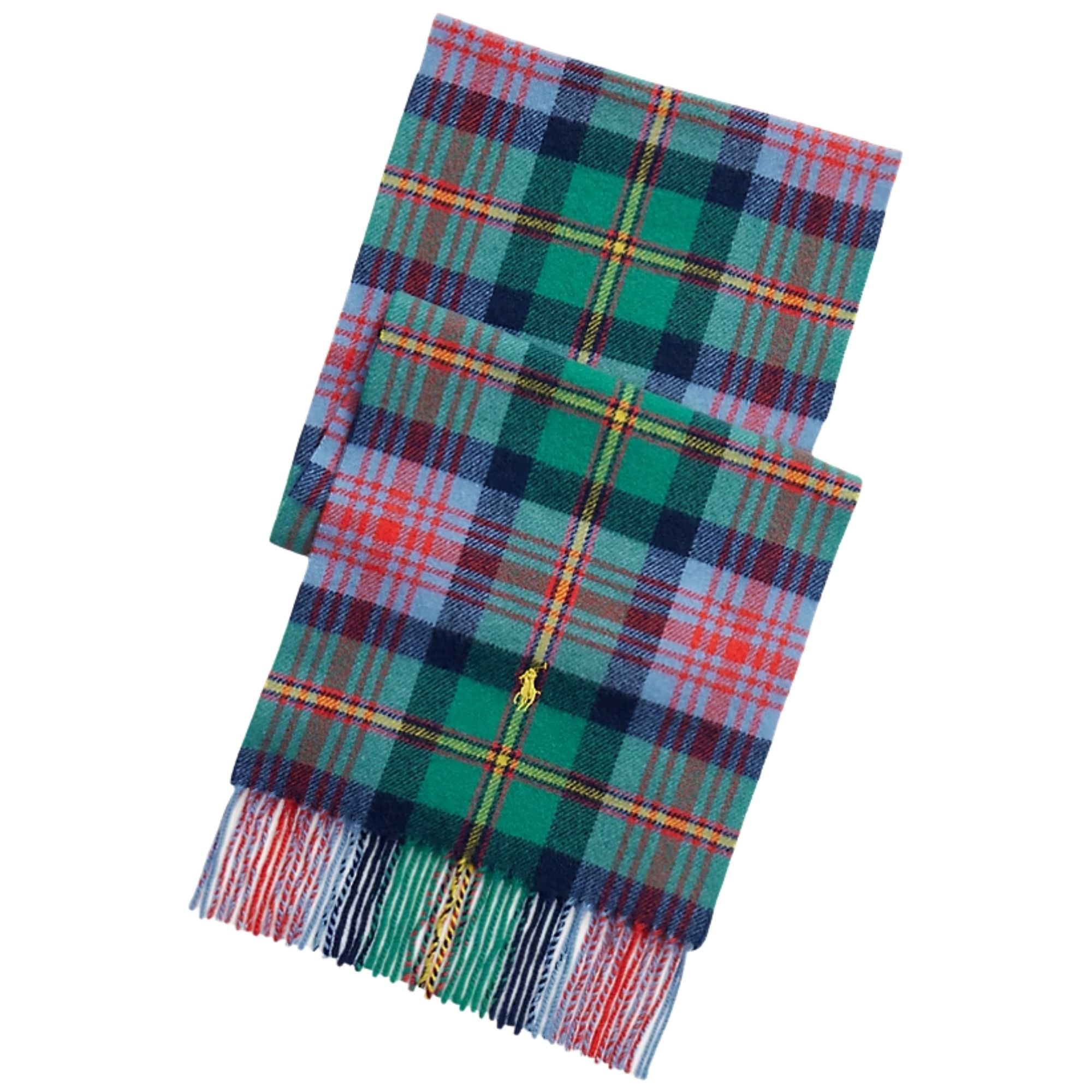 Polo Ralph Lauren Classic Plaid Scarf - Ancient Blue