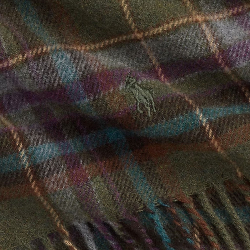 Polo Ralph Lauren Classic Plaid Scarf - Olive