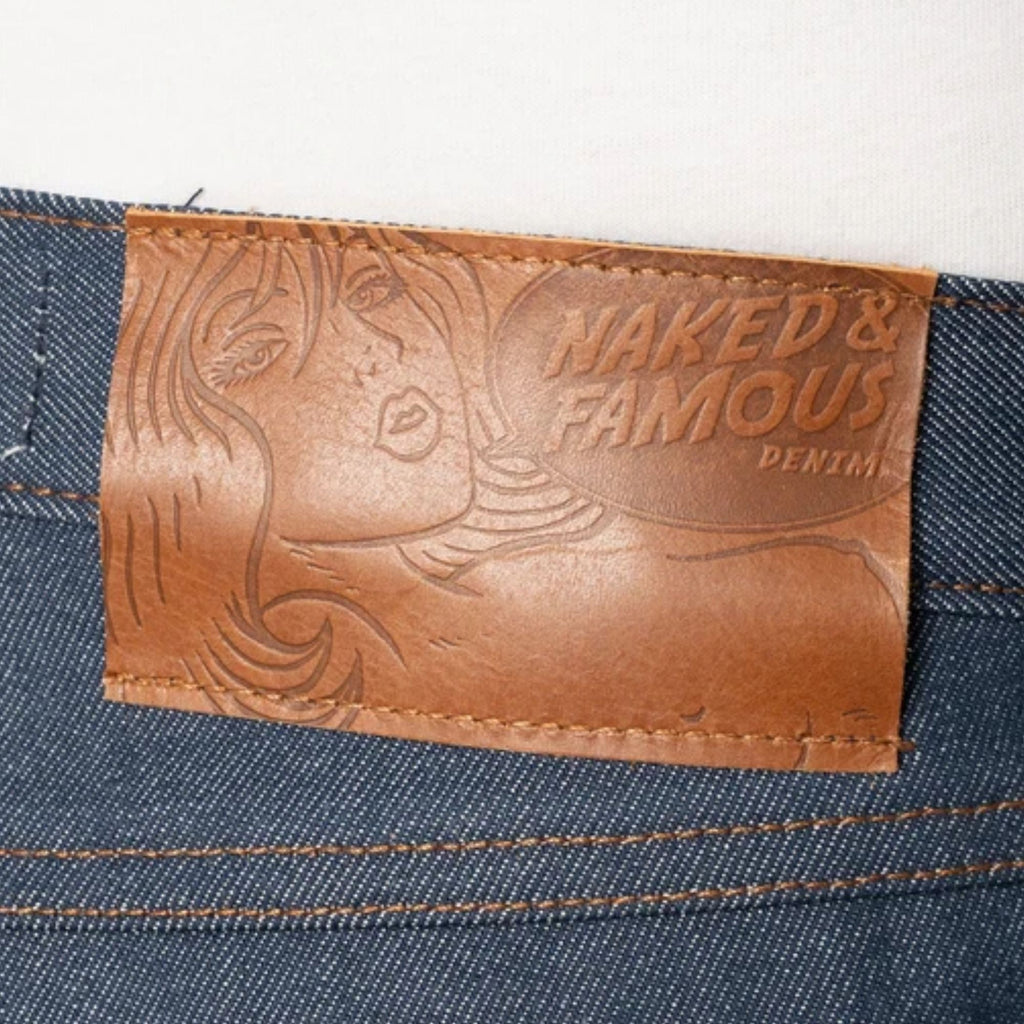 Naked and Famous Denim True Guy Natural Indigo Selvedge - Natural