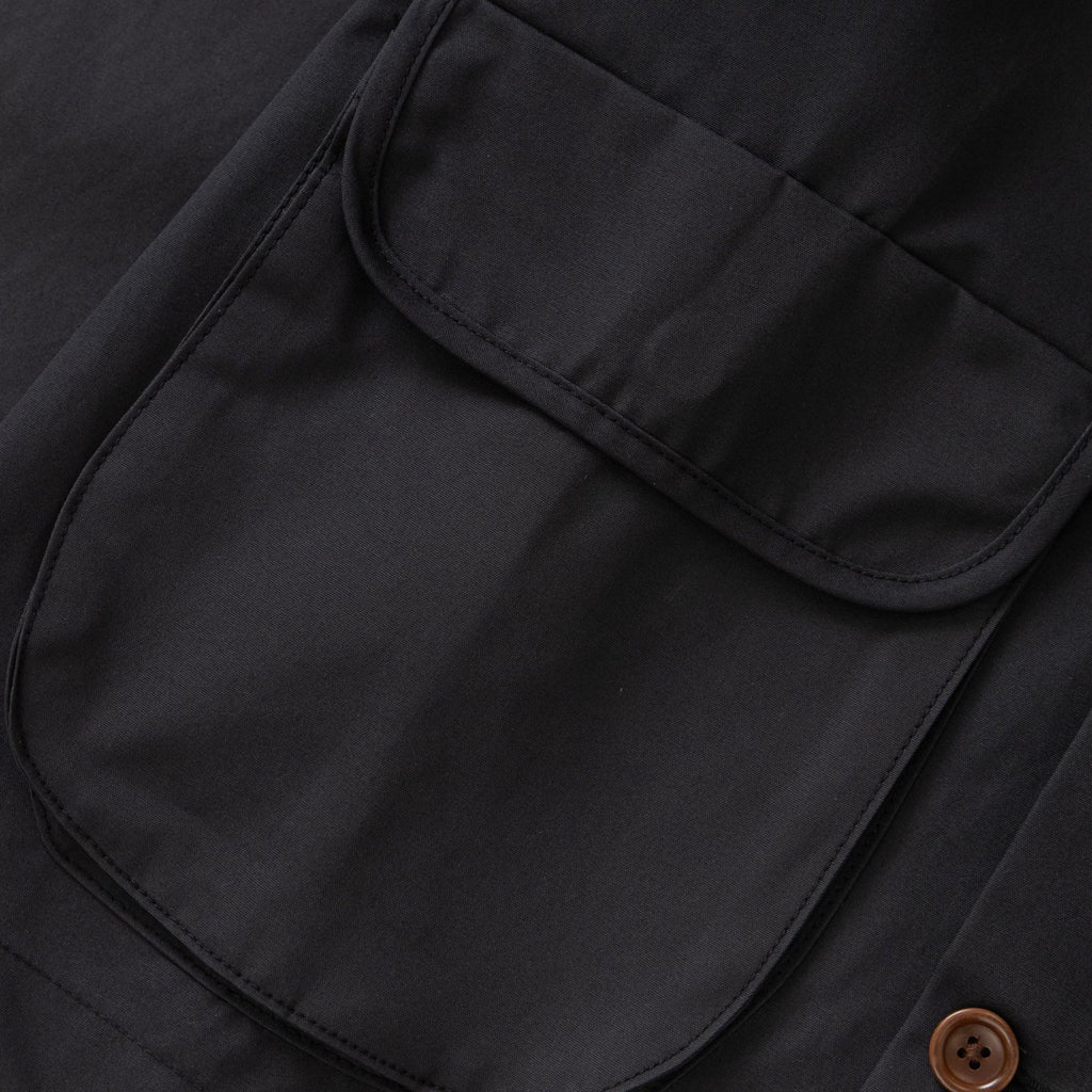 Service Works Waxed Barn Coat - Black