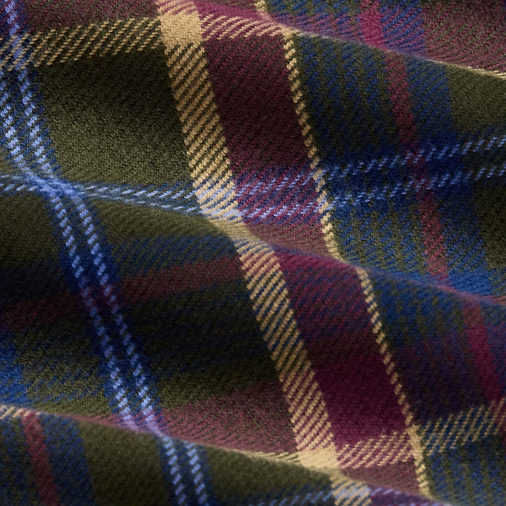 Polo Ralph Lauren Custom Fit Plaid Flannel Shirt - Olive Berry Multi
