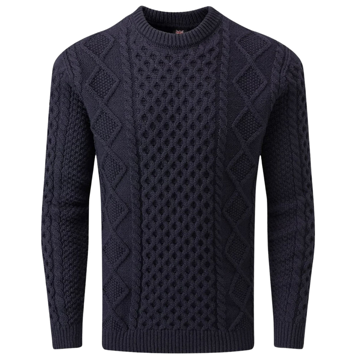 Gloverall Aran Jumper - Navy