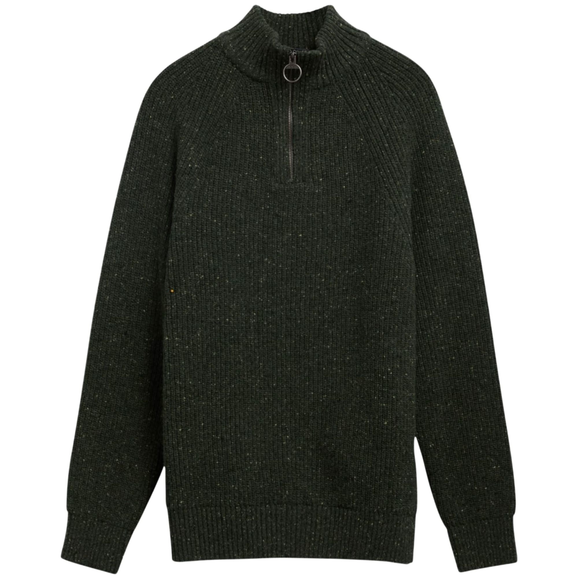 Barbour Fleck Half Zip - Olive