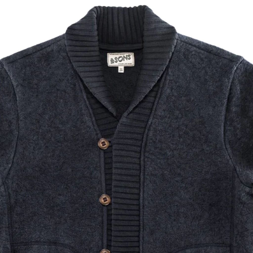 AndSons Torridon Shawl Collar Cardigan - Navy
