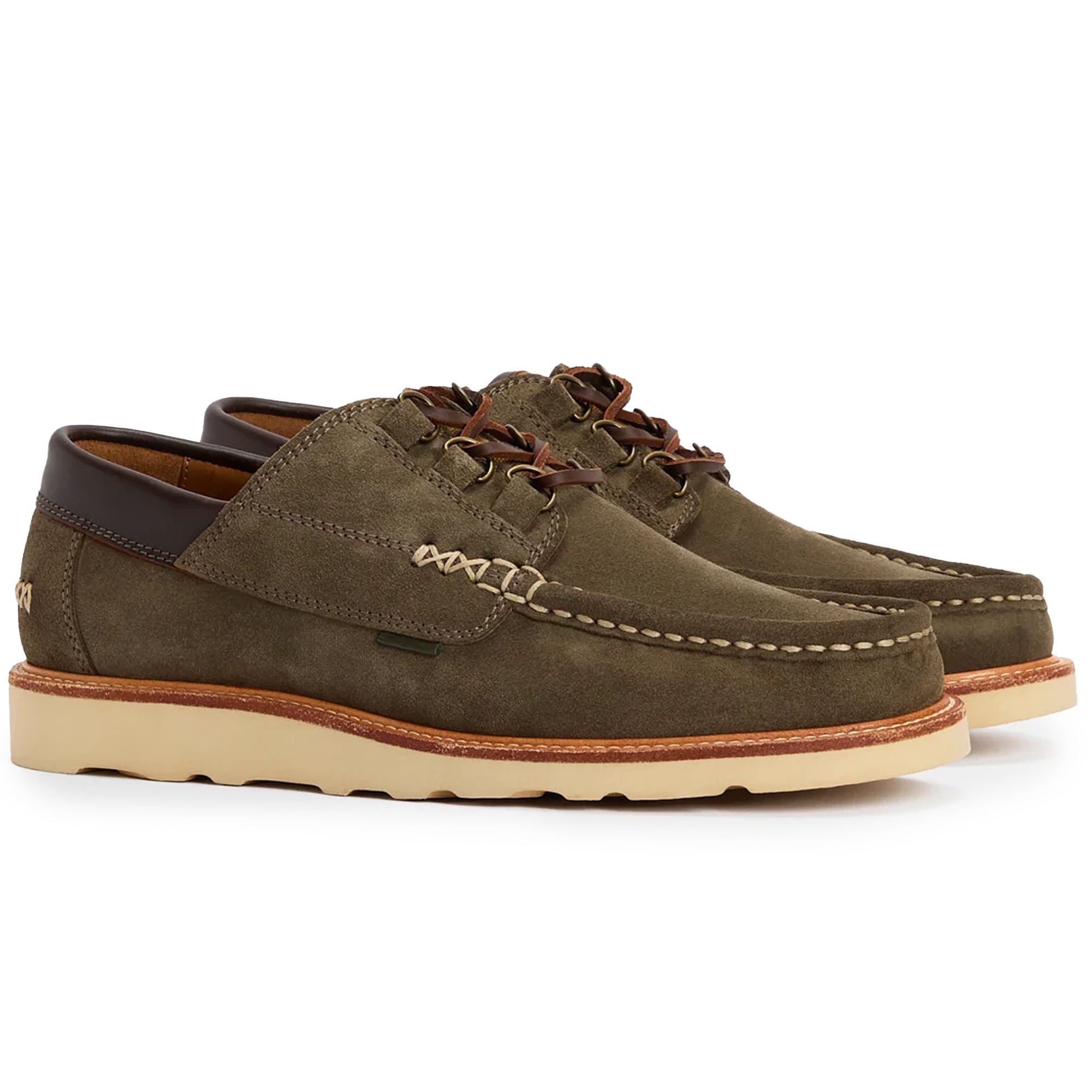 Murtun Moccasin Shoes - Moss Green