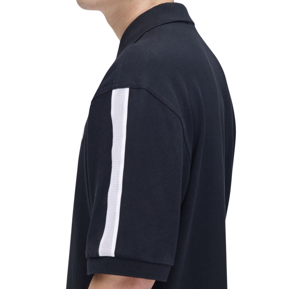 Fred Perry Tennis Net Tape Polo Shirt - Navy