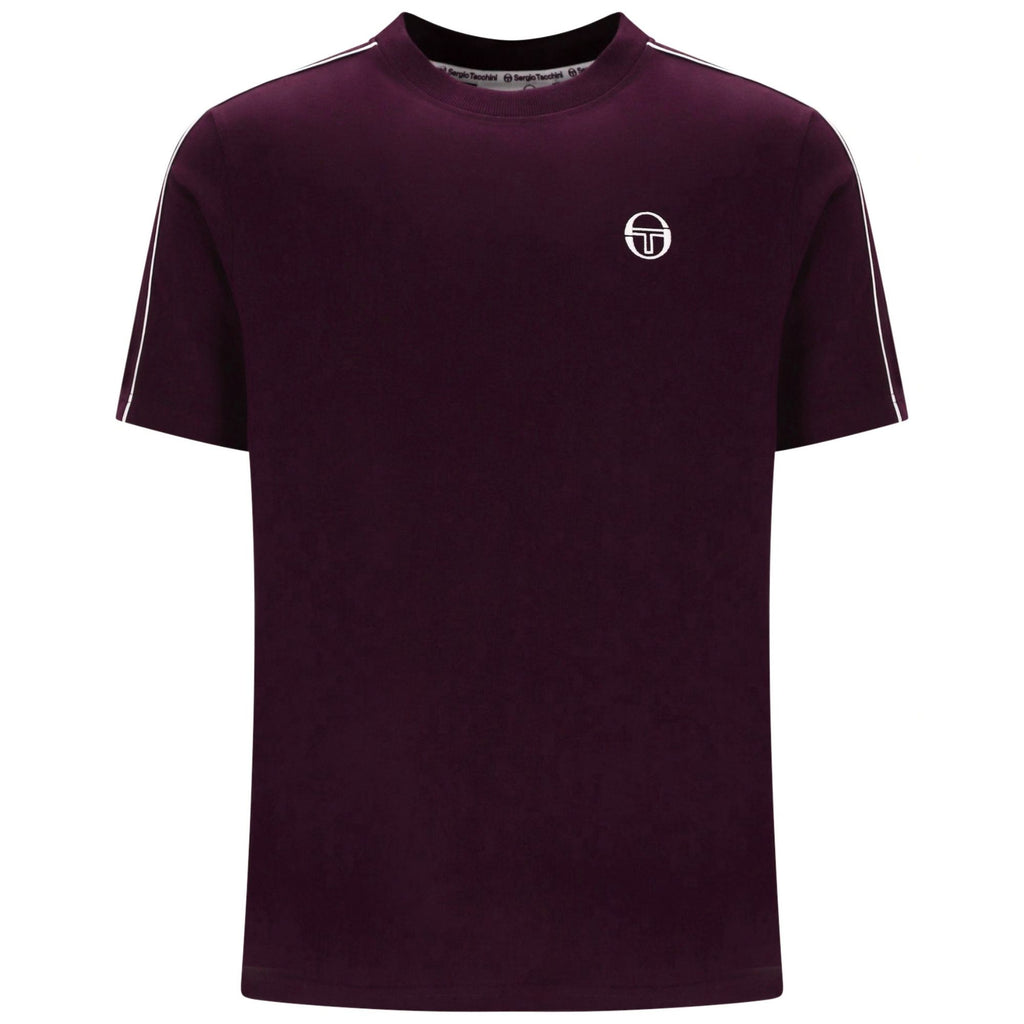 Sergio Tacchini Santis Raised Logo T-Shirt - Fig/Gardenia