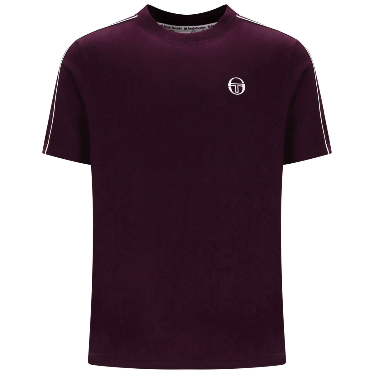 Sergio Tacchini Santis Raised Logo T-Shirt - Fig/Gardenia