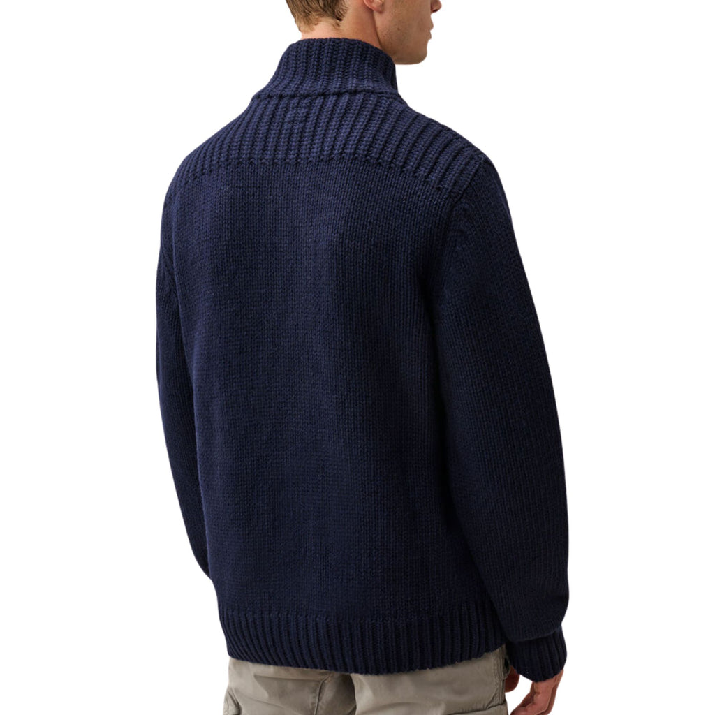 C.P Company Lambswool Lens Button Sweater - Total Eclipse
