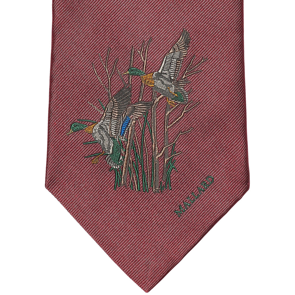 Polo Ralph Lauren Graduate Mallard-Patterned Silk Tie - Red