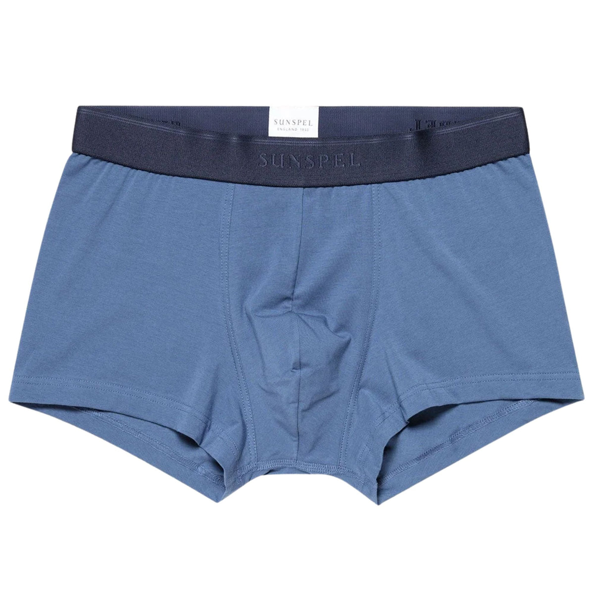 Sunspel Stretch Cotton Trunks - Atlantic Blue