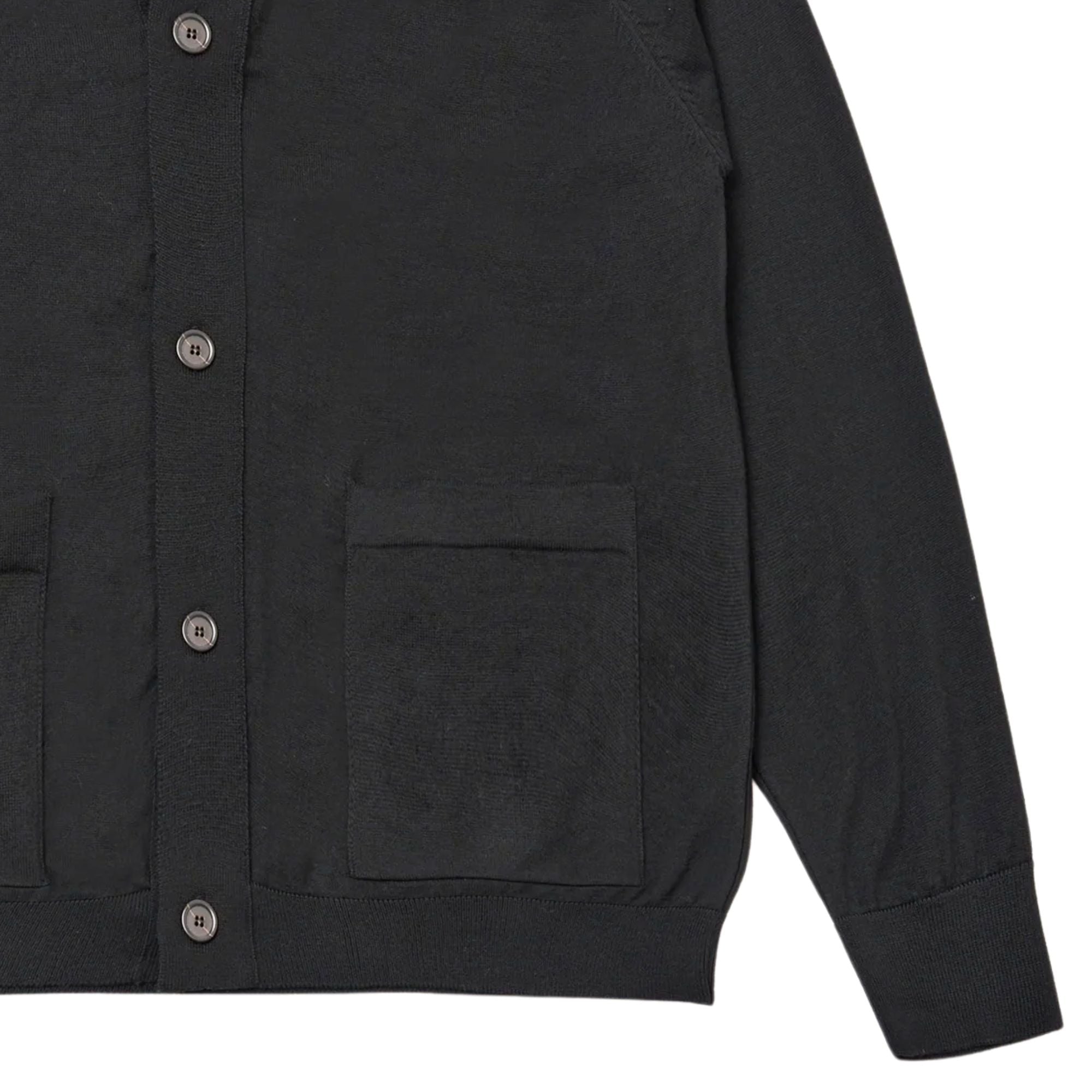 Universal Works Loose Cardigan II Merino - Charcoal 35473-CHR