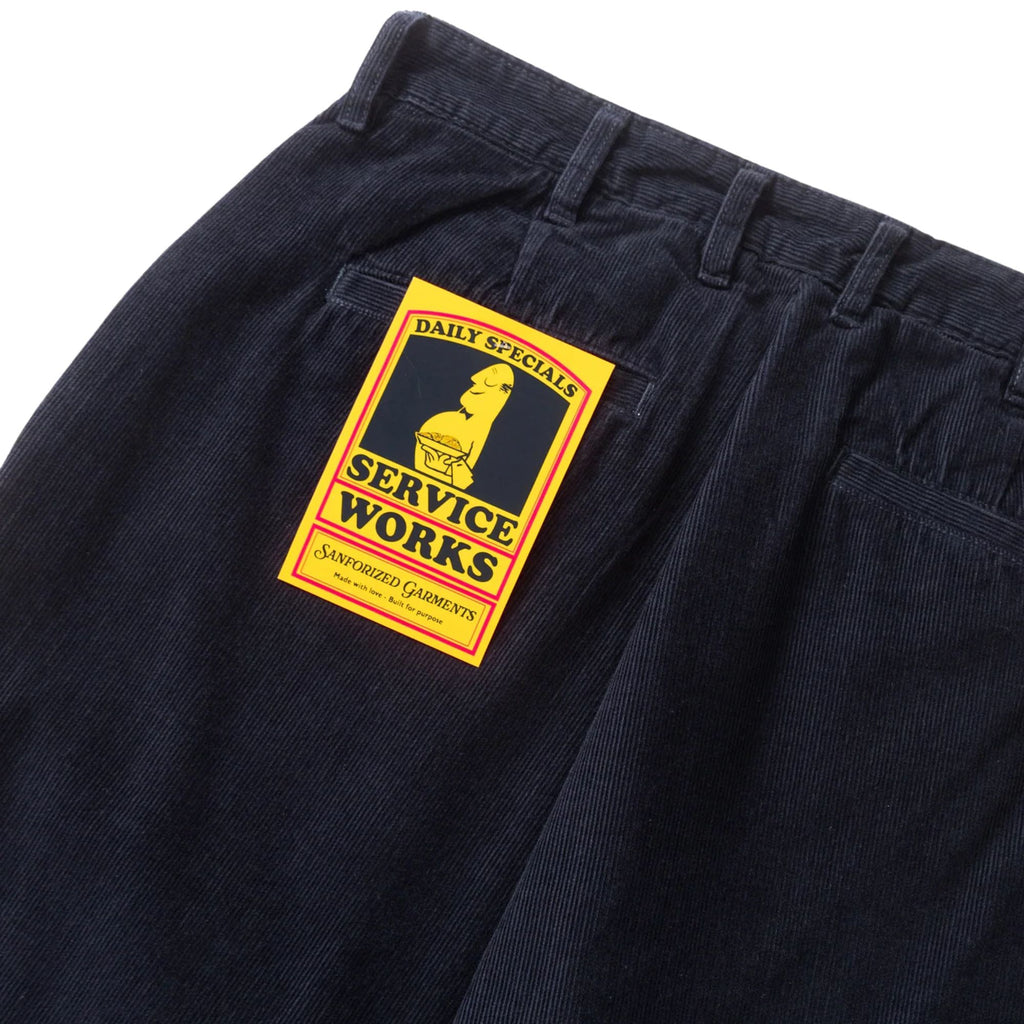 Service Works Fine Cord Part Timer Pant - Dark Navy