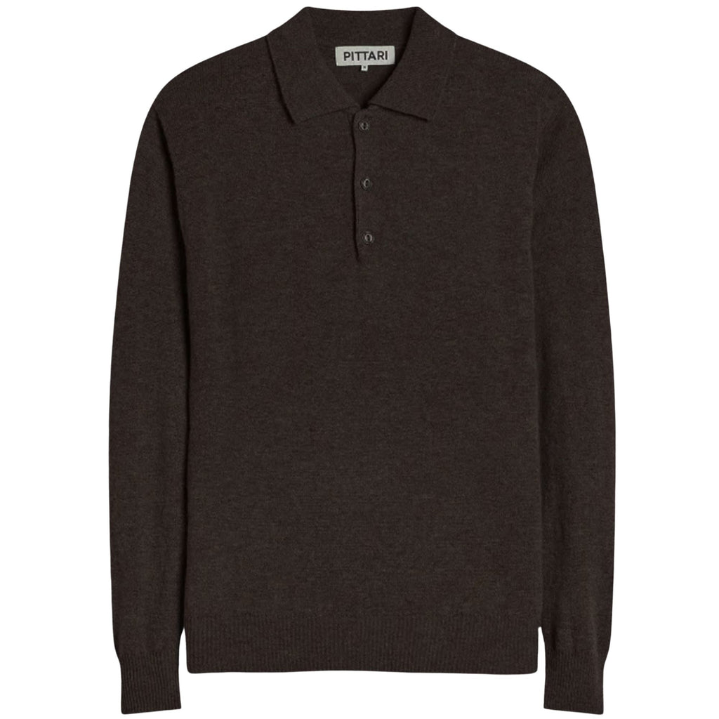 Pittari Knitted Polo Shirt - Cocoa